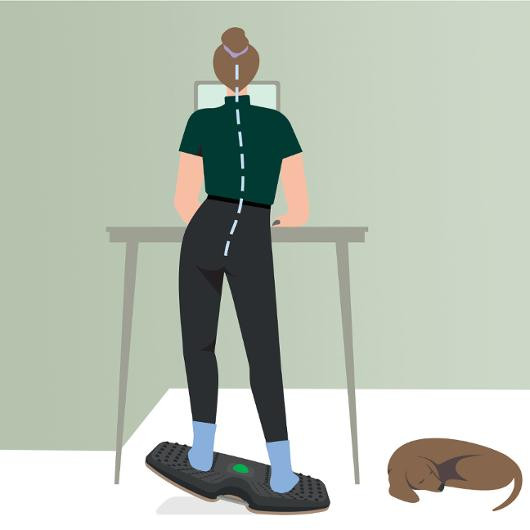 LEITZ Balansebrett Ergo Active 54x32cm gr