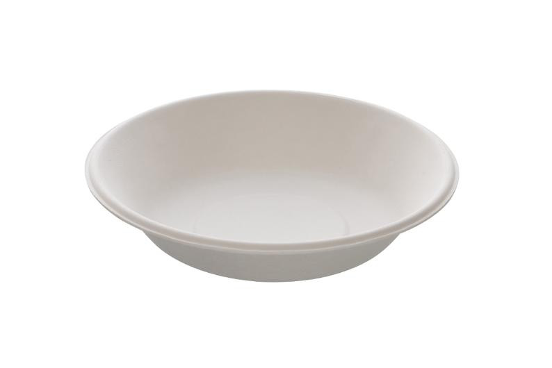 BildeTallerken Dyp Bagasse 18Cm Hvit (50 stk)