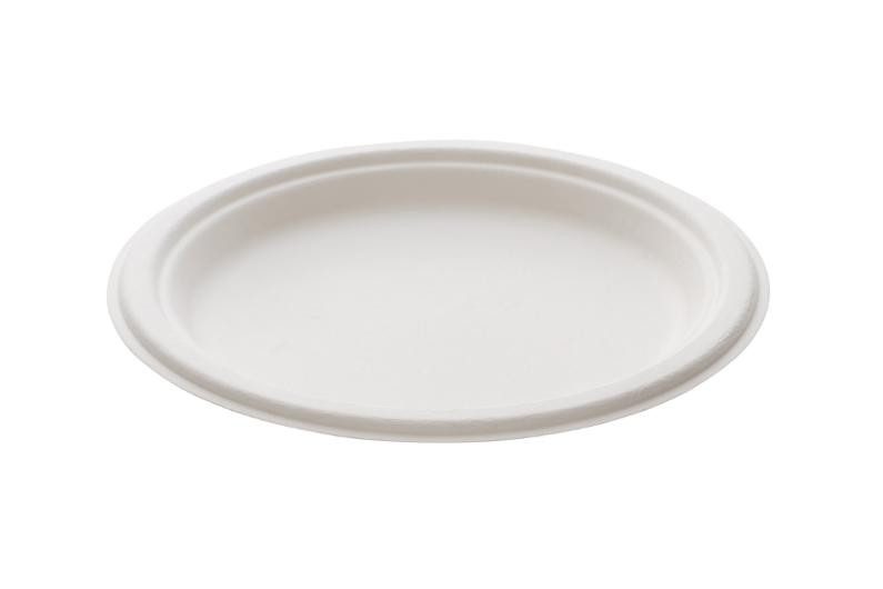 BildeTallerken Bagasse 23Cm Hvit (50 stk)