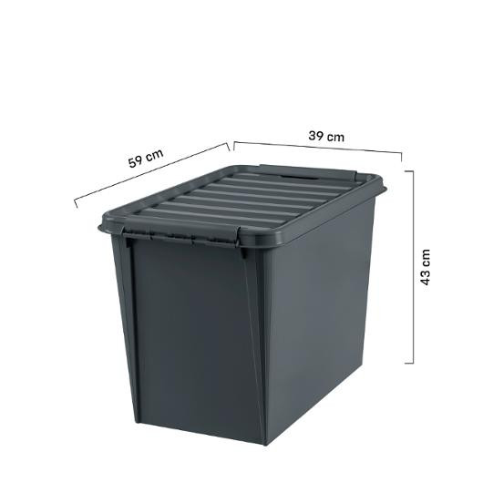 Oppbevaringsboks Smartstore Recy 66L Grå