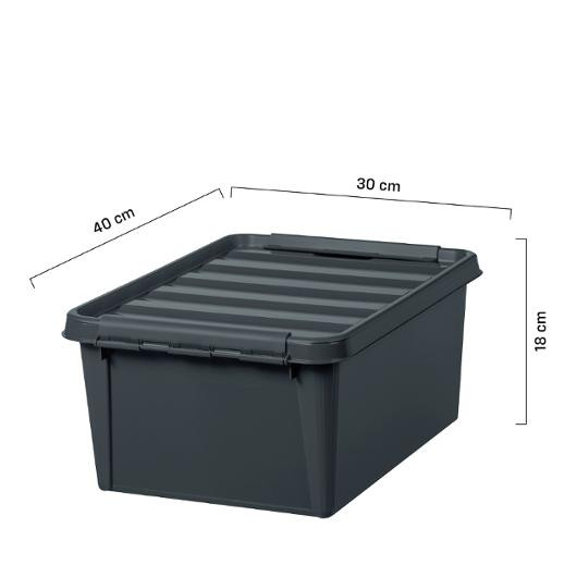 Oppbevaringsboks Smartstore Recy 14L Grå