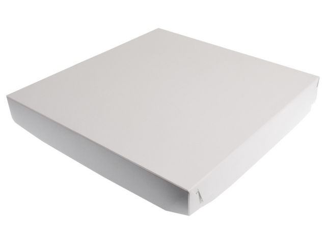 BildeKakeeske Lokk 32X32X12Cm Papp Hvit (100 stk)