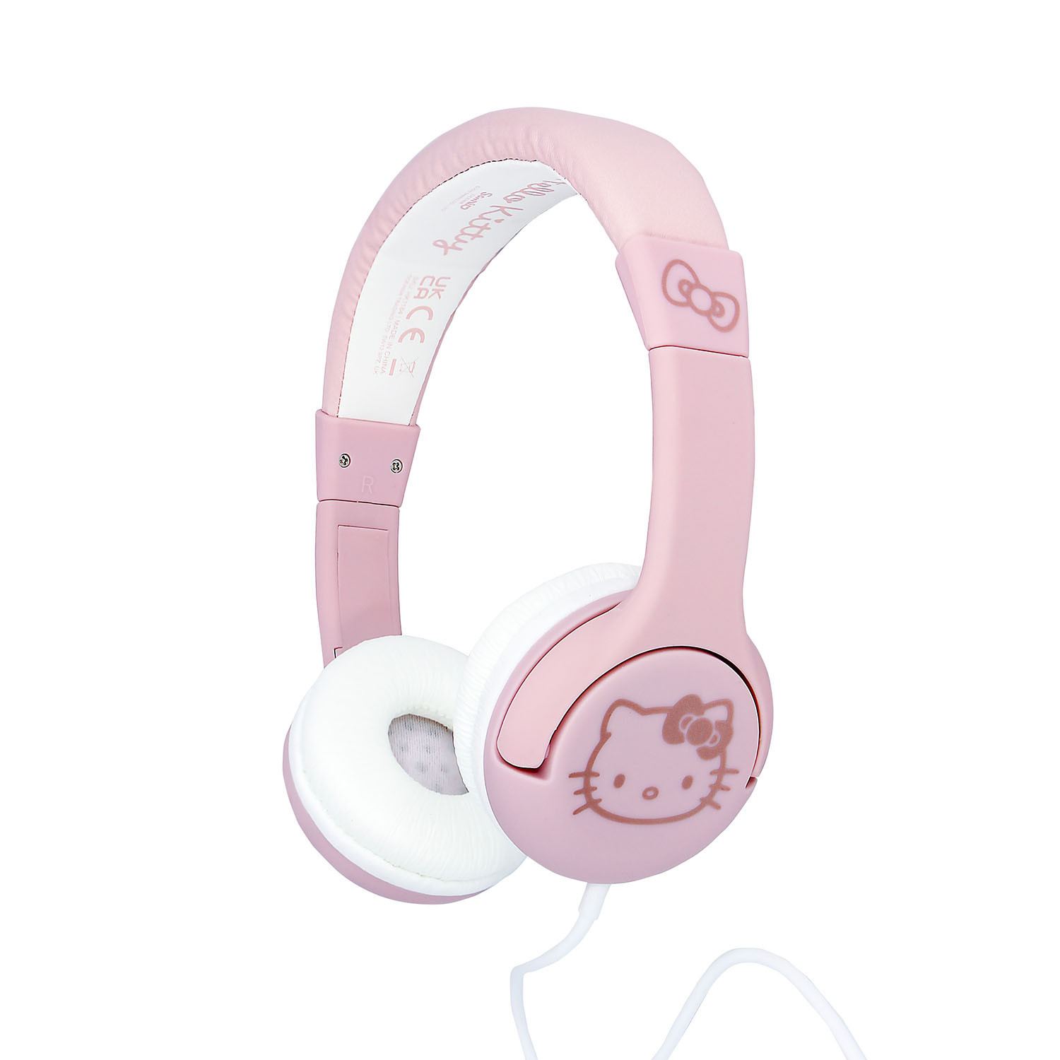 HELLO KITTY Headphones Wired On-Ear 85dB Rose