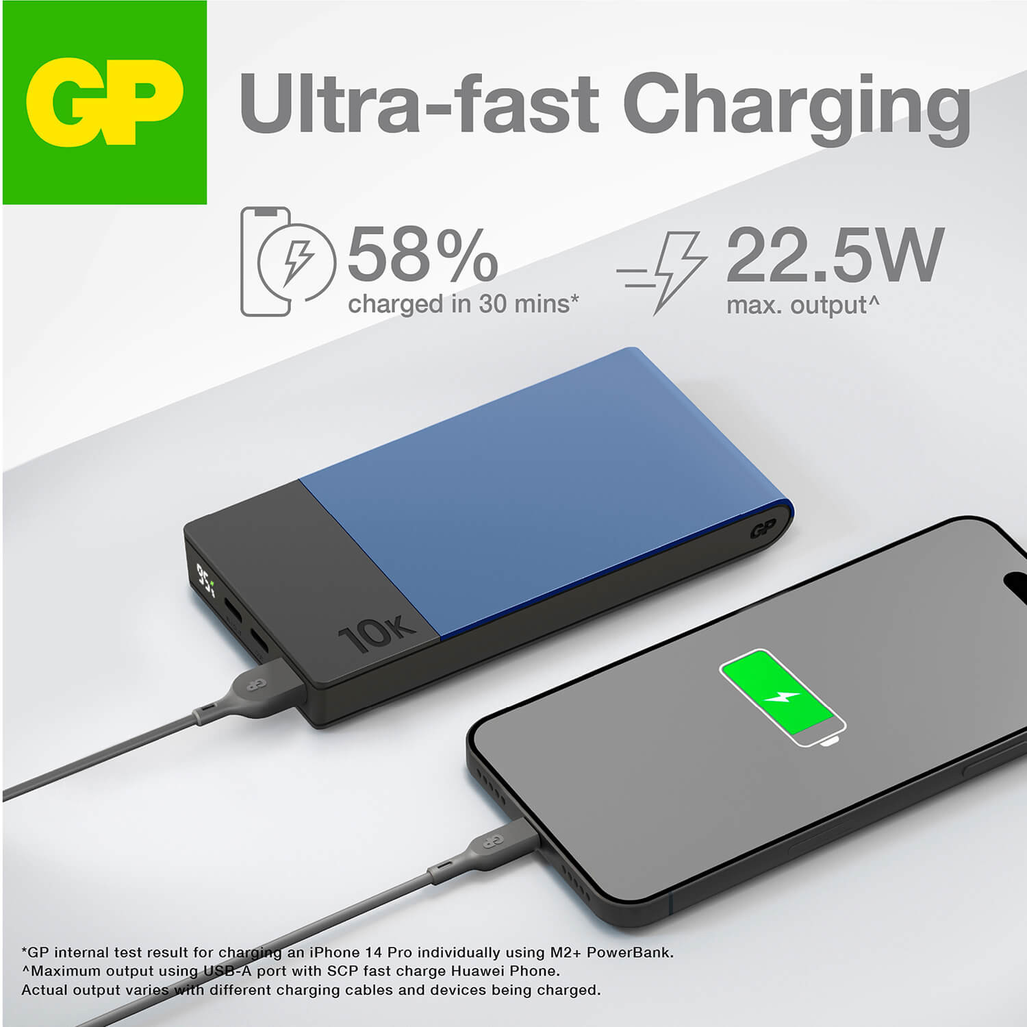GP Powerbank M2+ 10000mAh Blue