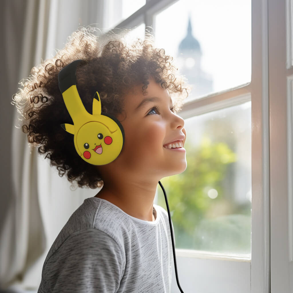 POKEMON Headphone Picatchu Wired On-Ear 85dB With Ears