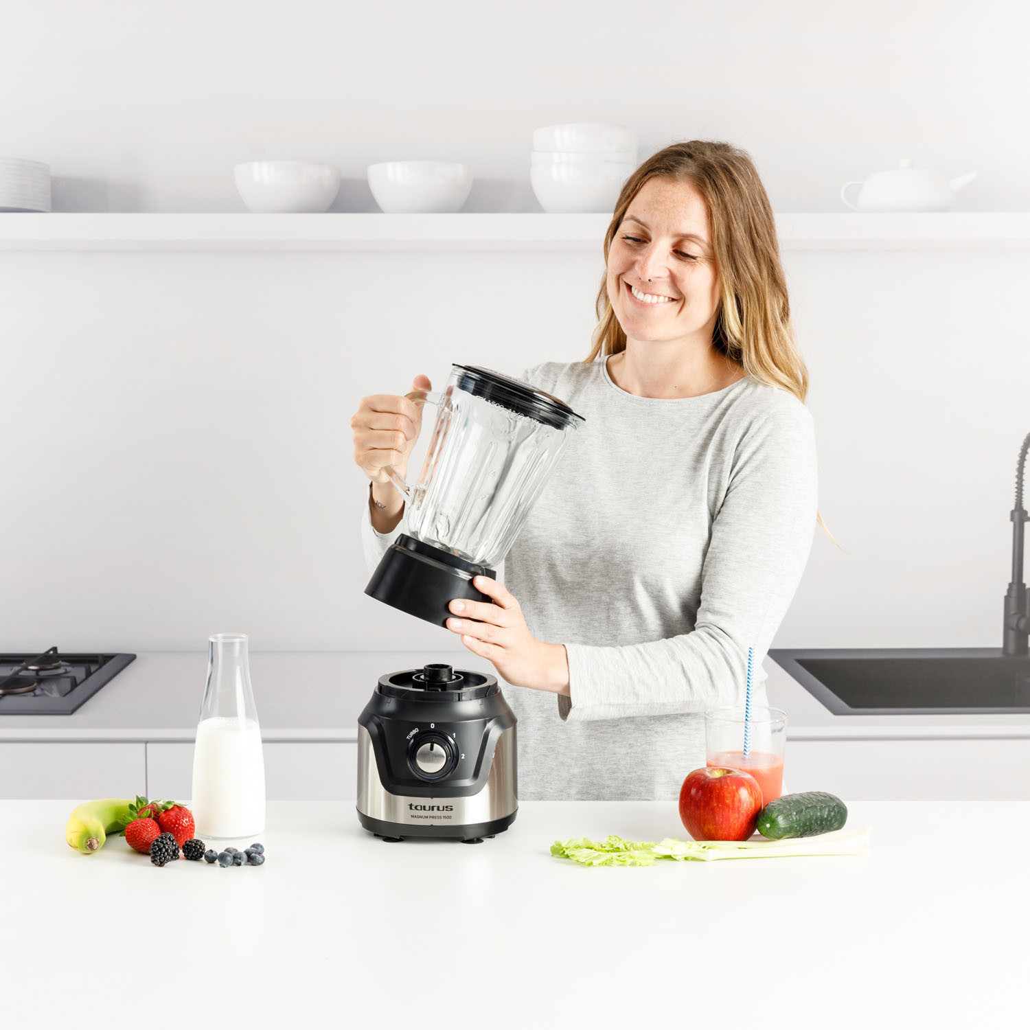 TAURUS Jar Blender Magnum Press 1500