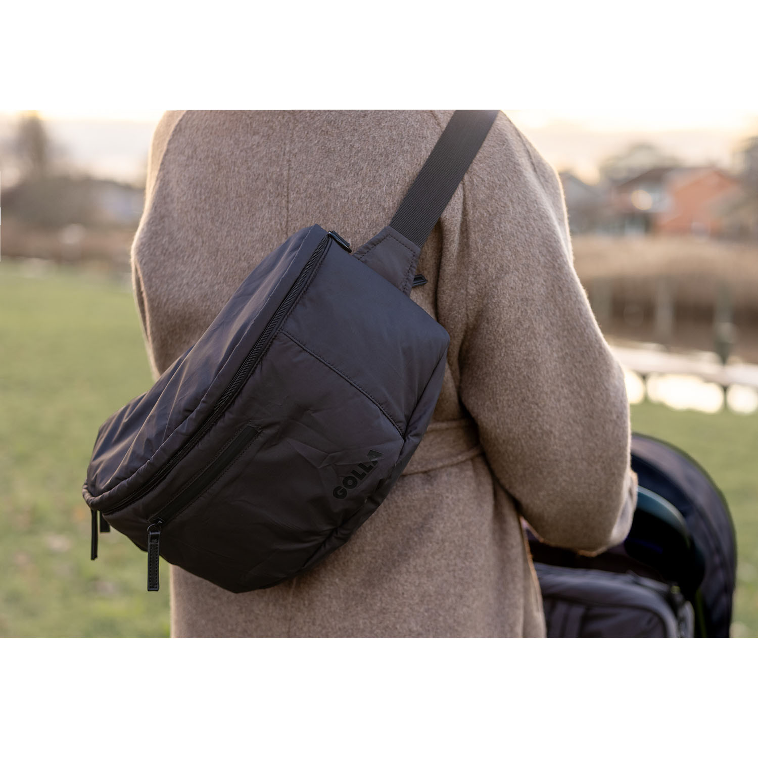 GOLLA Changing Bag/Bum Bag Ivy Polyester Black