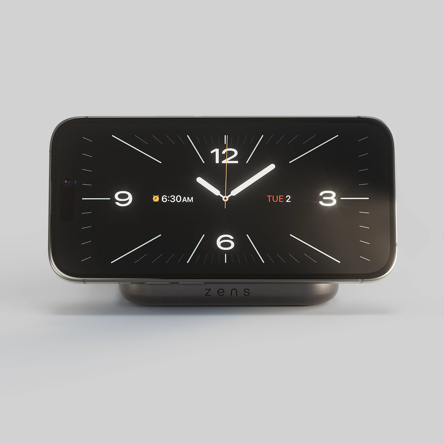 ZENS Magnetic Nightstand Charger Qi2 15W Fast Charge Black