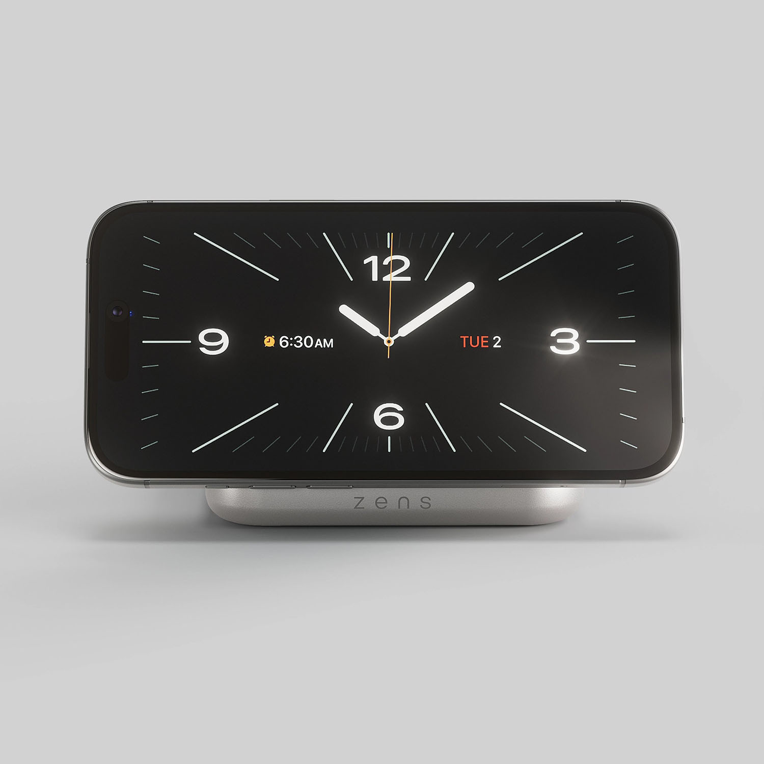 ZENS Magnetic Nightstand Charger Qi2 15W Fast Charge White