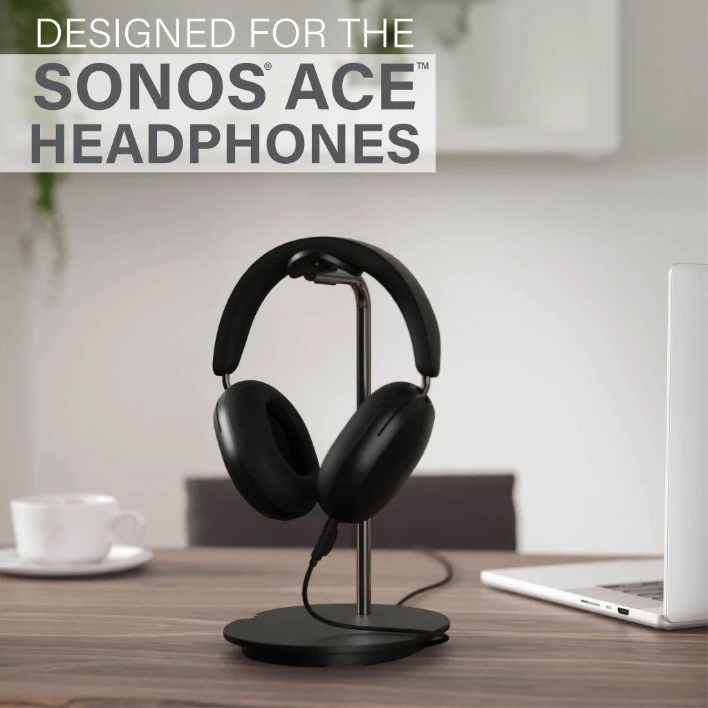 SANUS Headphone Stand for Sonos Ace Headphone Black