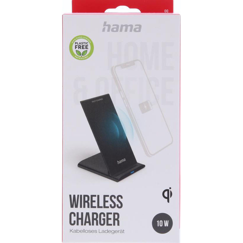 HAMA Wireless Qi Charging Pad 10W Black