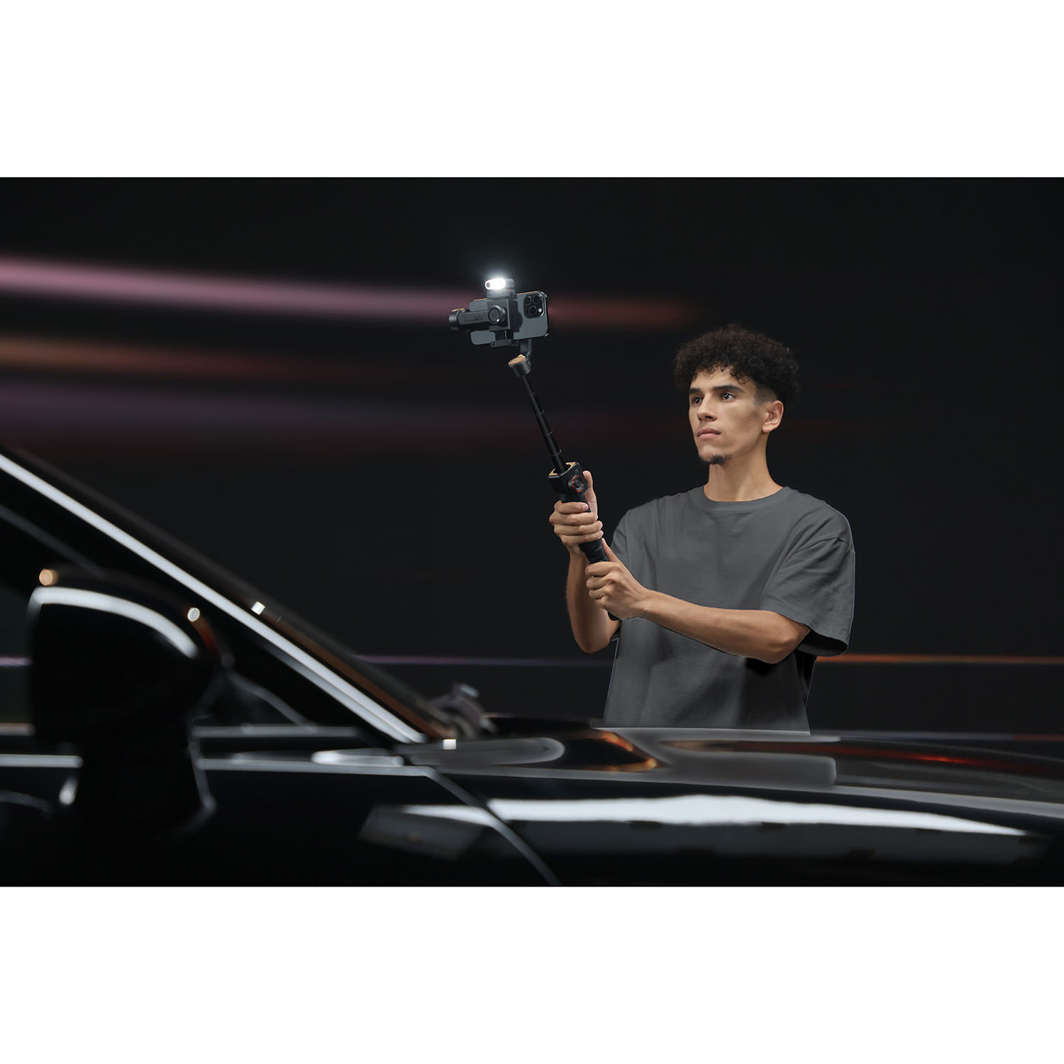 HOHEM Smartphone Gimbal iSteady M7 Black Kit with AI