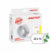 METO Etiket avtak 22x12 hvit (12rl/1000)