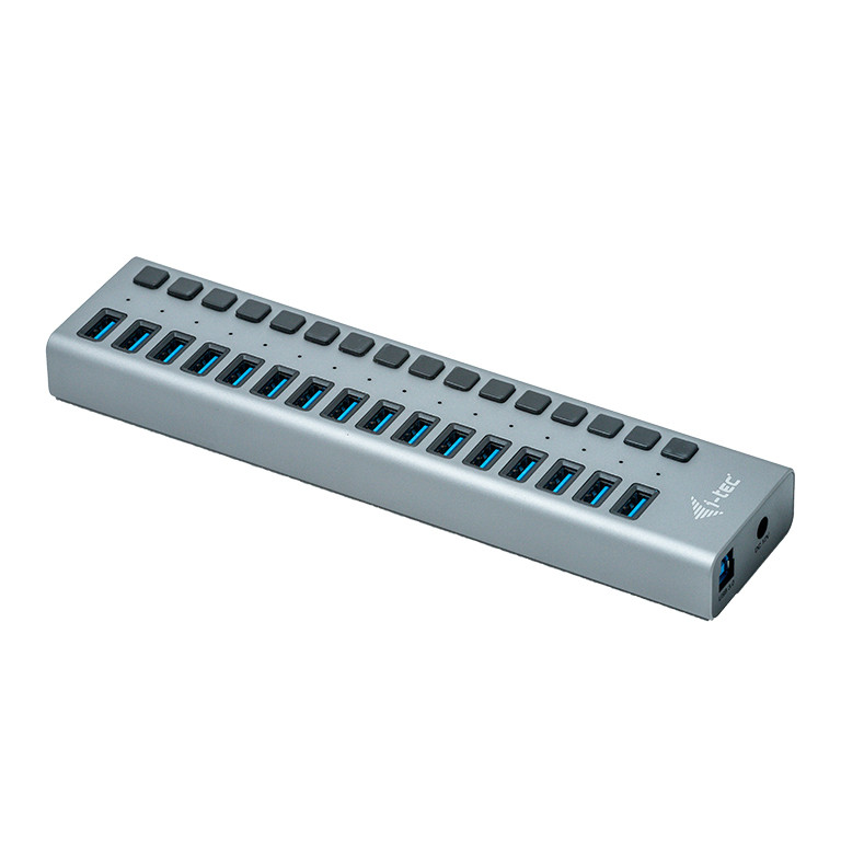 USB-A hub 16x USB-A 3.0 active w/ 90W PSU