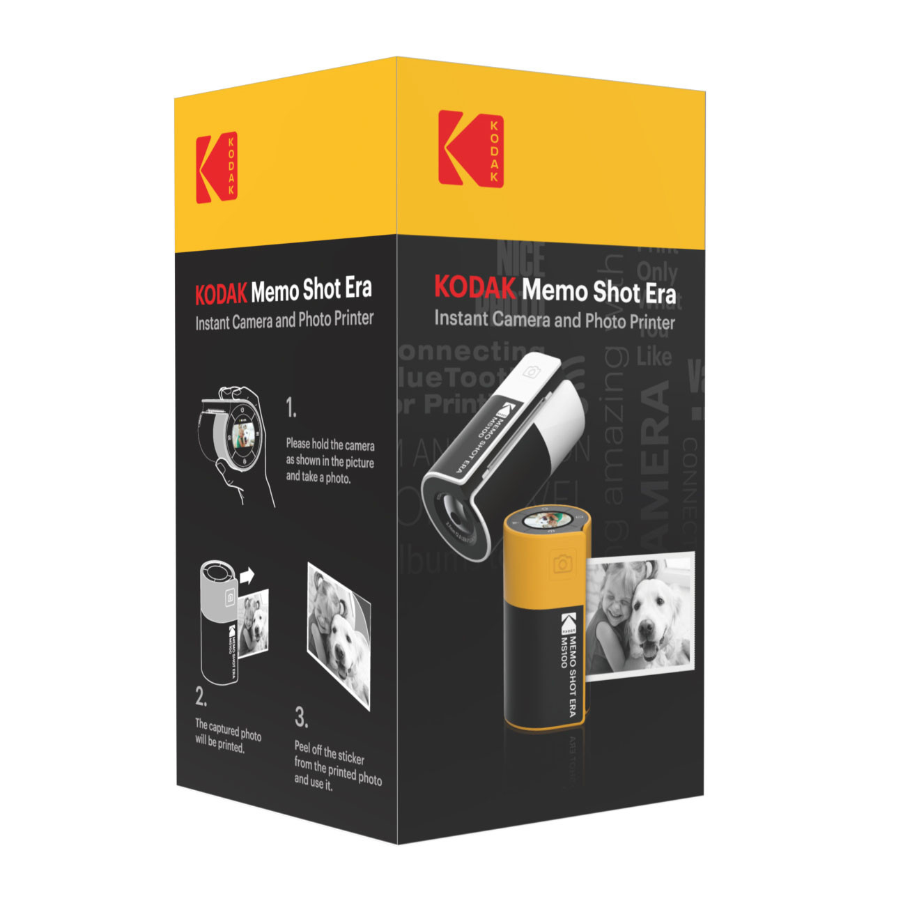 KODAK Instant Camera Memo Shot MS100 Yellow