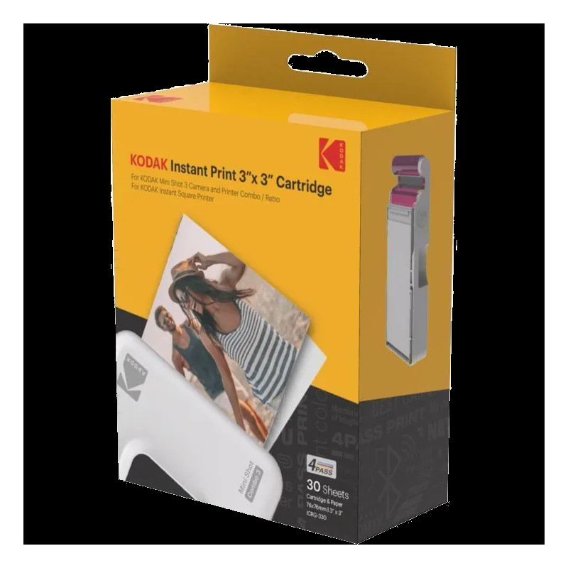 Kodak Instant Print Cartridge 4Pass 3'' x 3'' 3x10 sheets
