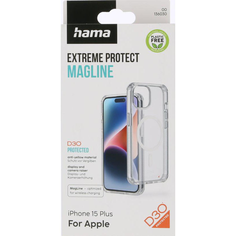 HAMA Extreme Protect MagCase iPhone 15 Plus Transparent