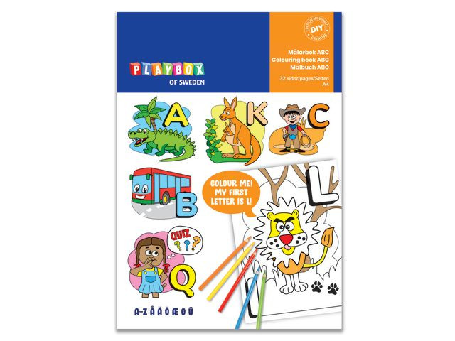 BildeMalebok Playbox Abc 32 Sider