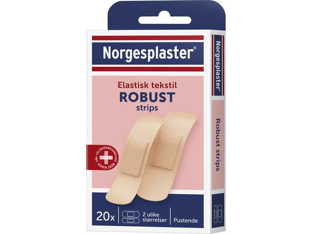 Plaster Norgesplaster Robust 2 Str. (20 stk/pk, 10 pakker)