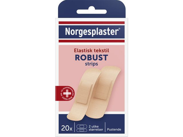 BildePlaster Norgesplaster Robust 2 Str. (20 stk/pk, 10 pakker)