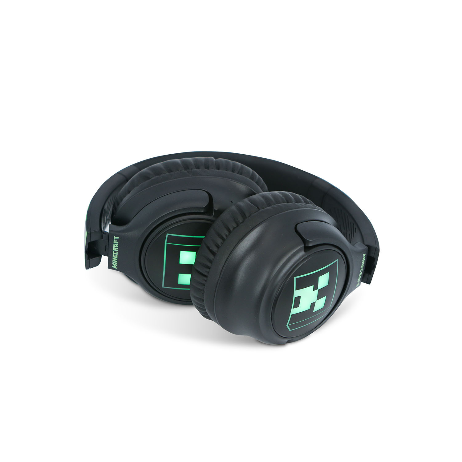 MINECRAFT Headphone Over-Ear Wireless LED Light Sharing Aux