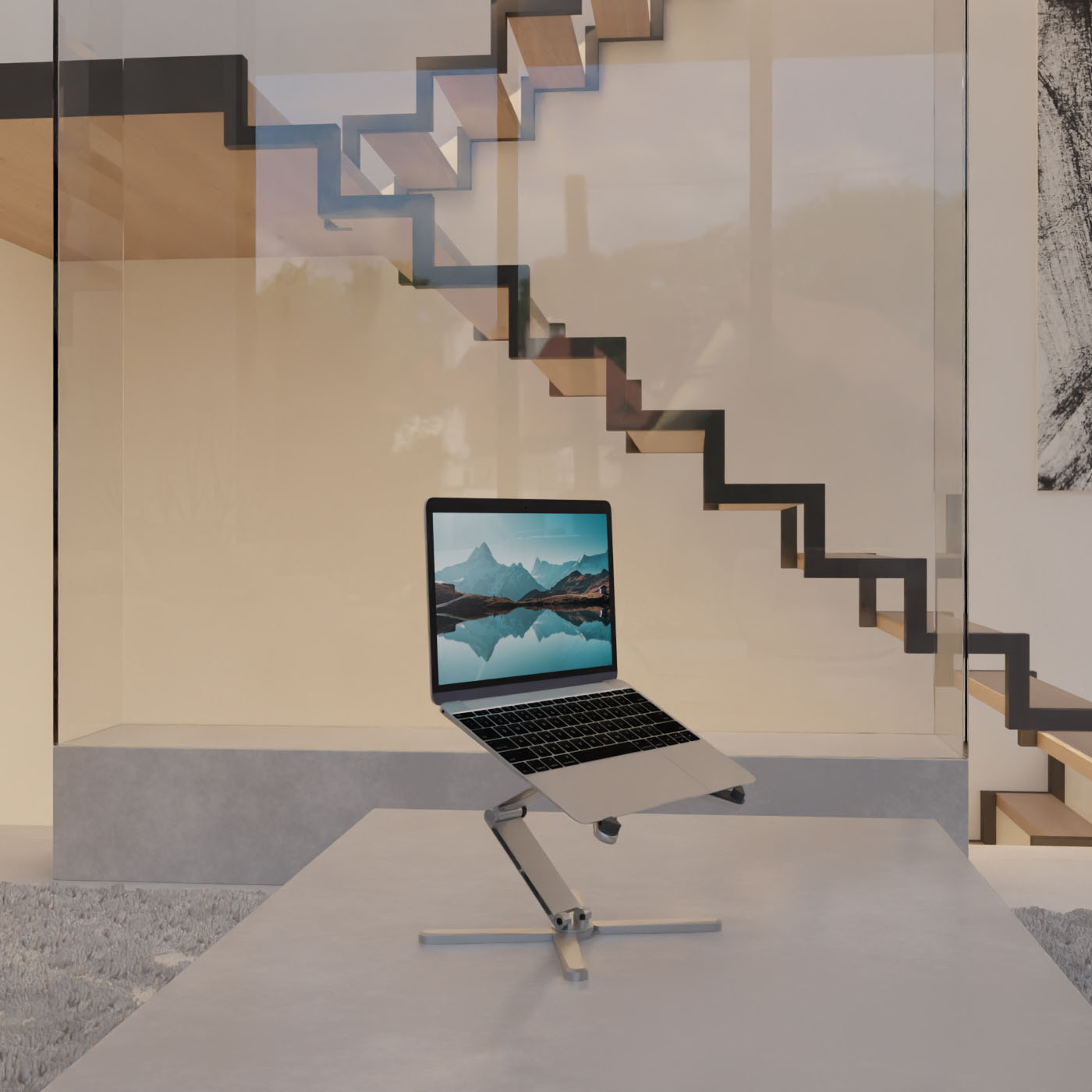 DESIRE2 X Stand Foldable laptop Riser Aluminum