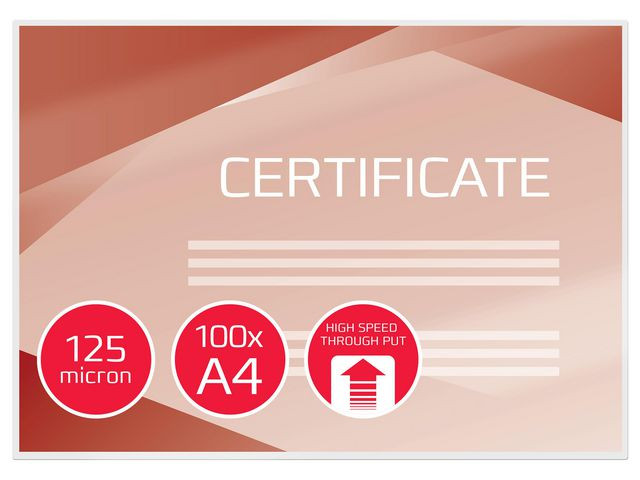 Lamineringslomme Gbc A4 125My Hs (100 stk)