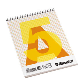 BildeEsselte Spiralblokk (topp) A5 Rutet 60g/80 ark
