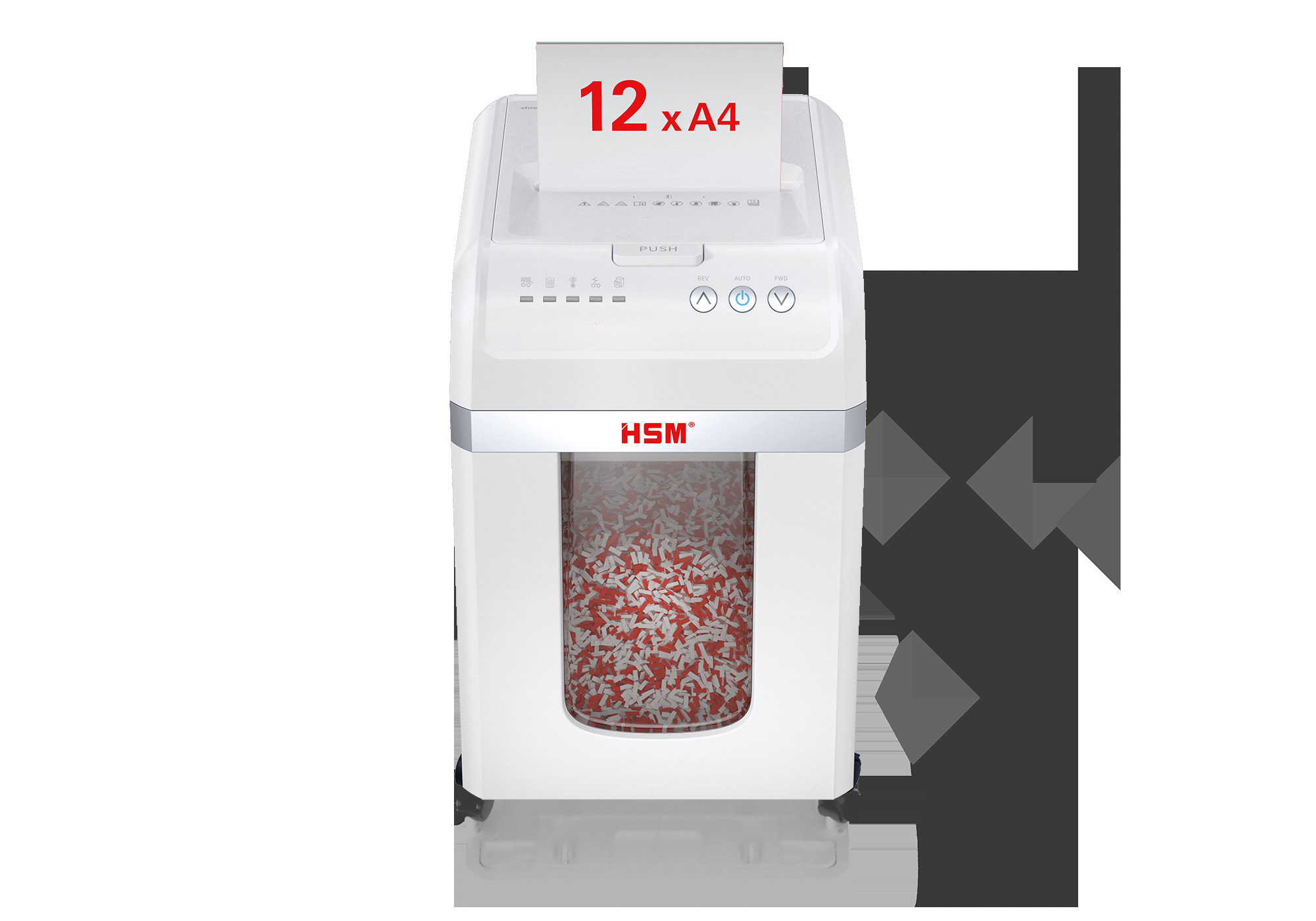 HSM Shredstar Makulator Autofeed X300 P4 4x12 partikkelkut