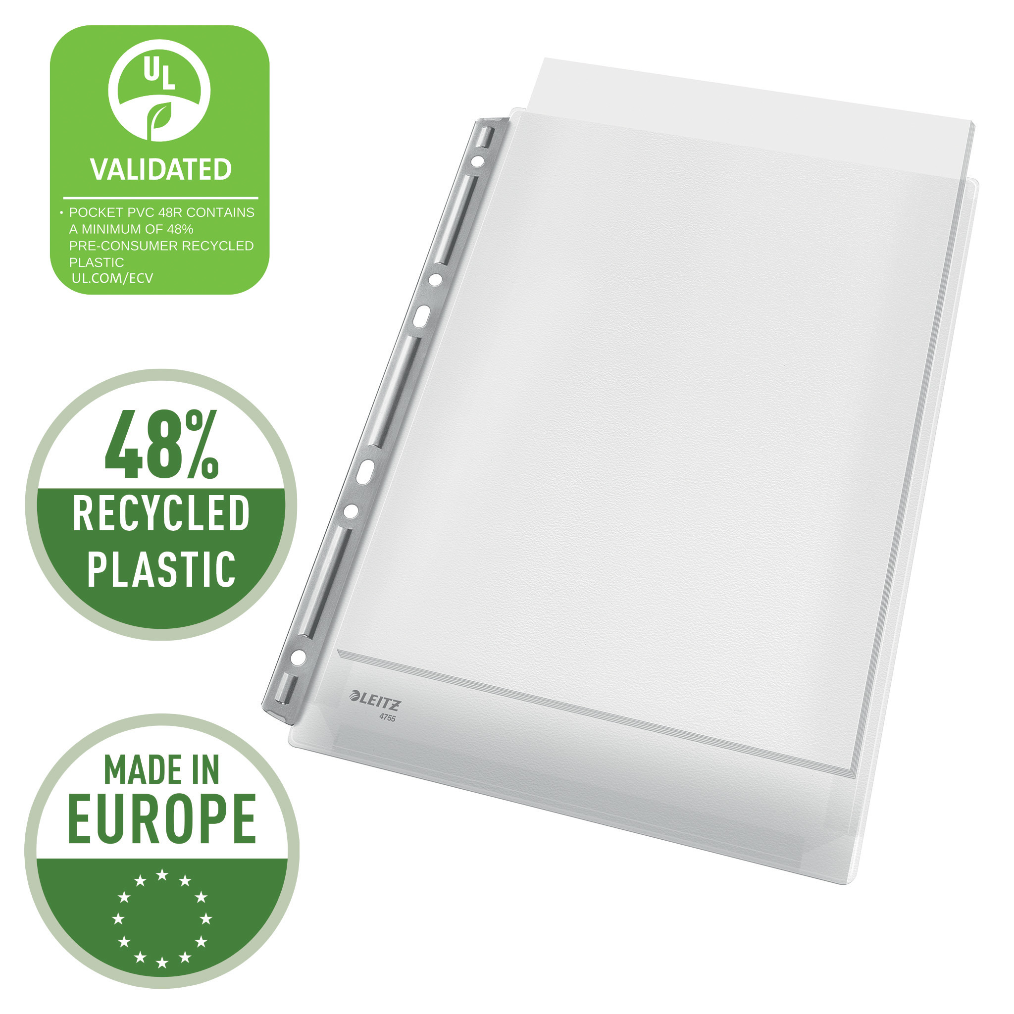 Leitz Lomme Ekspand. A4 metall 170my Klar (3)