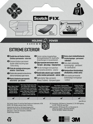 Scotch-Fix Extreme mont. tape 19mm x 5m ute