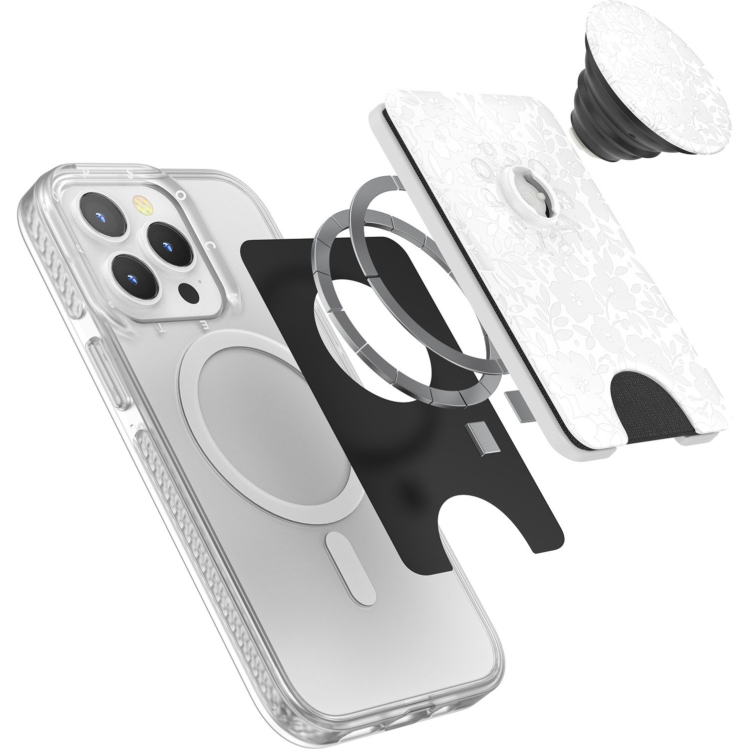 POPSOCKETS PopWallet for Magsafe Blanc Fresh