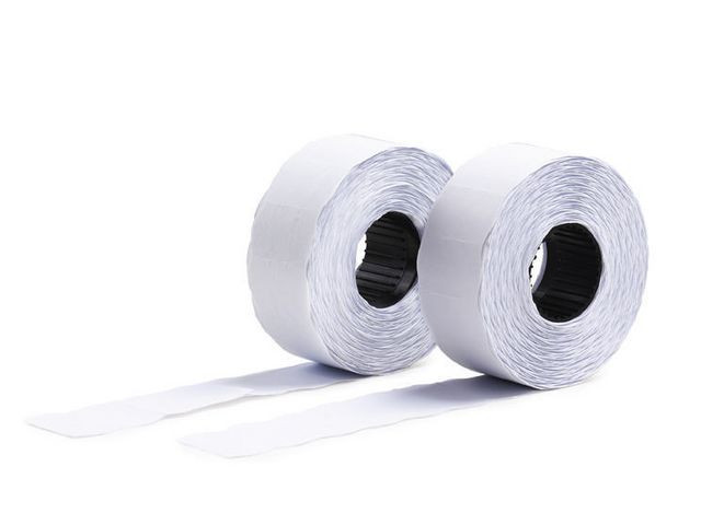 Etiketter til prismerker 26x12 G2 hvit 10 ruller