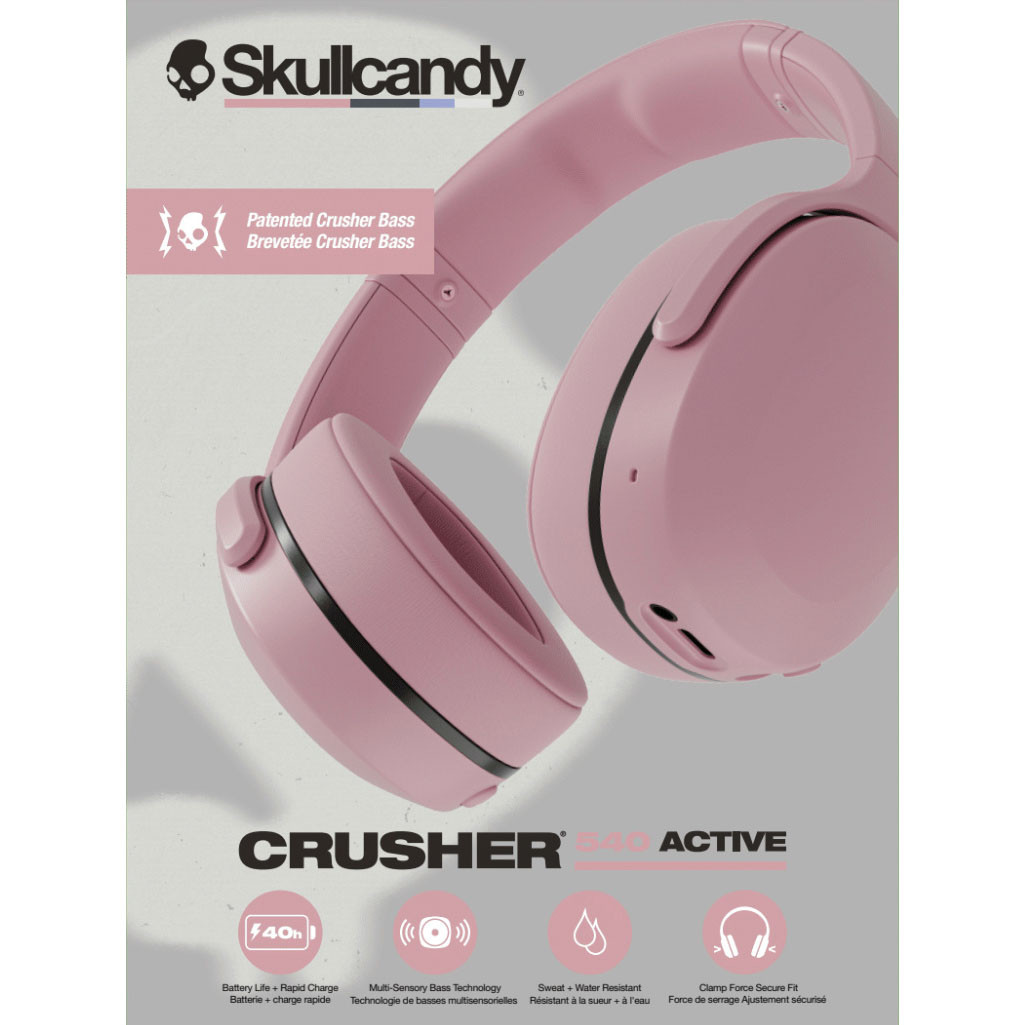 SKULLCANDY Headphone CRUSHER 540 Active Over-Ear Soft Pink