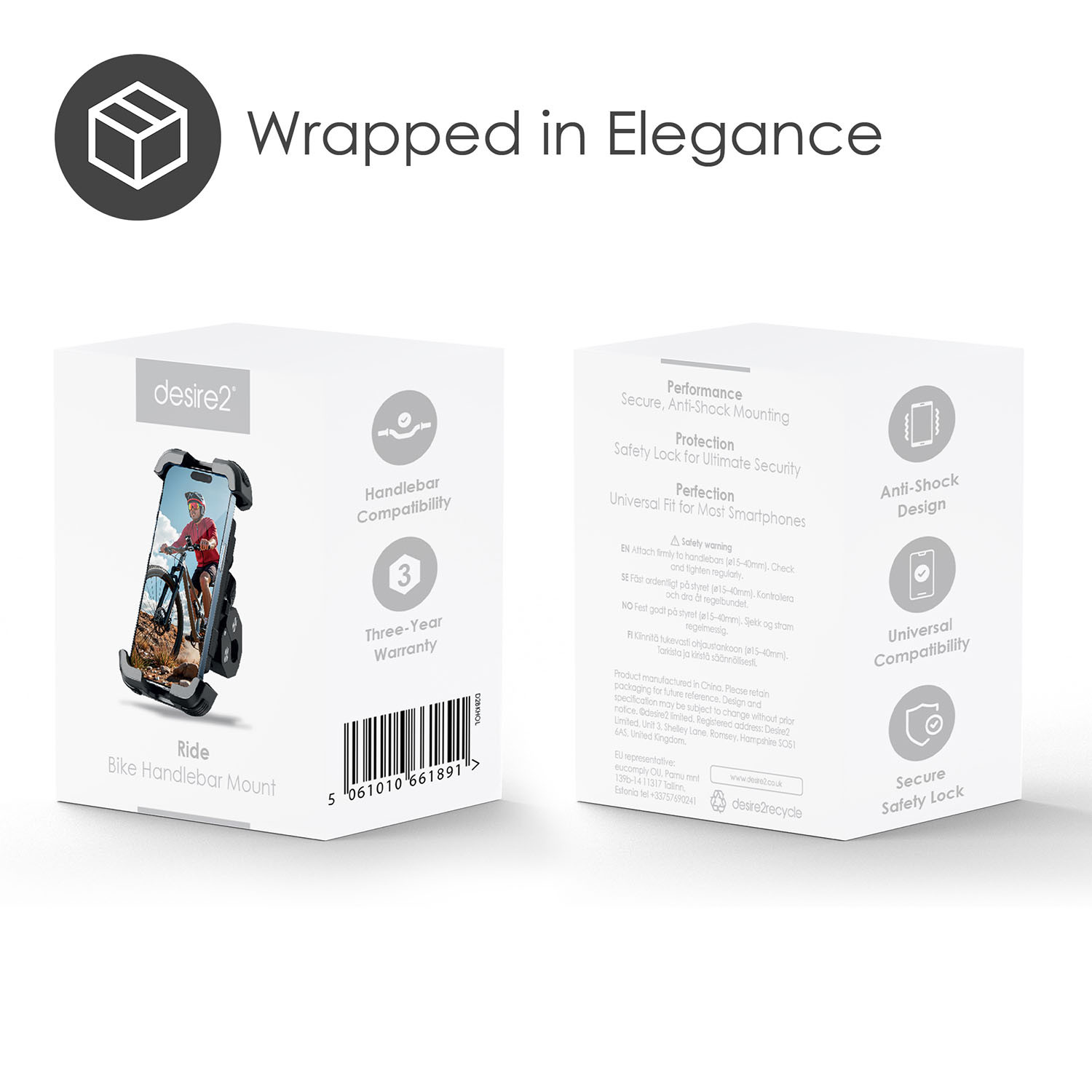 DESIRE2 Ride - Bike Holder Lockable