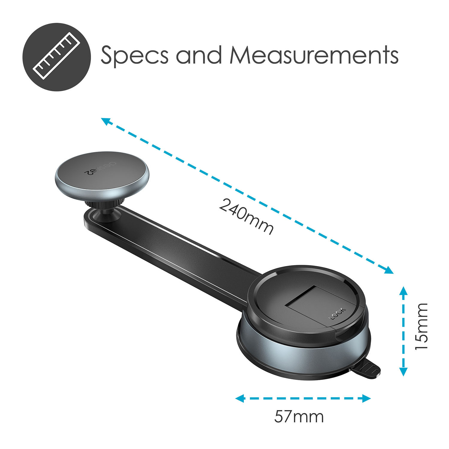 DESIRE2 Drive - MagSafe Car Holder Slim