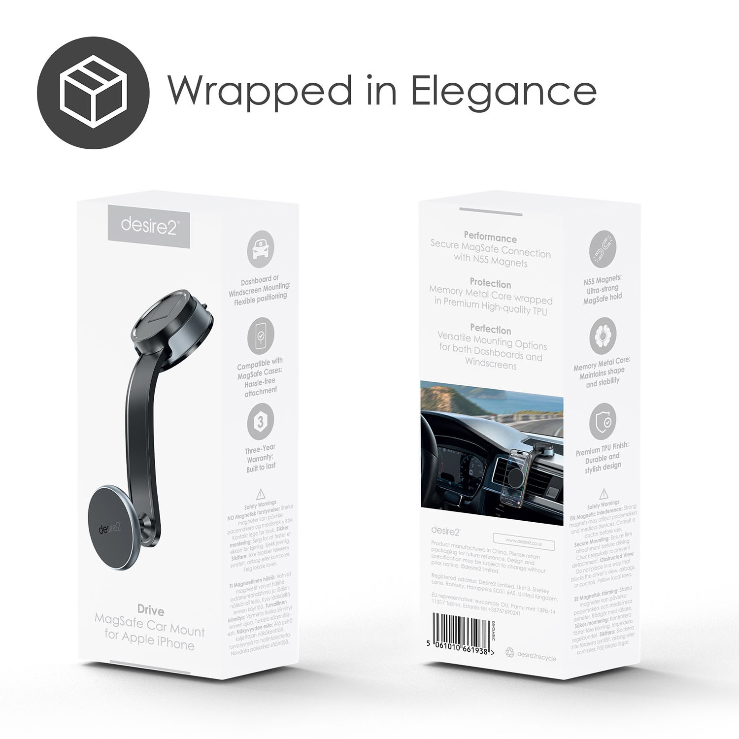 DESIRE2 Drive - MagSafe Car Holder Slim