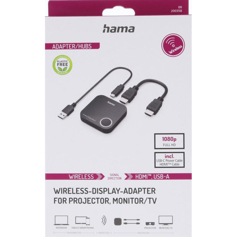 HAMA Wireless Display Adapter HDMI Full HD 1080