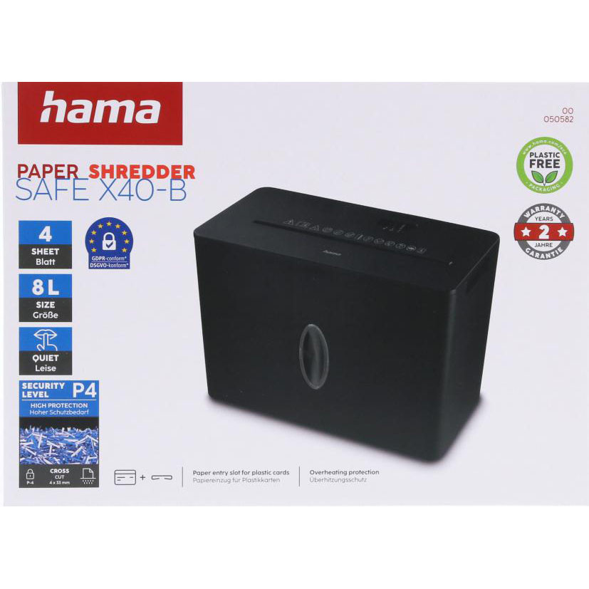HAMA Paper Shredder Safe X40-B