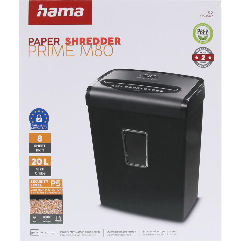 HAMA Paper Shredder Prime M80