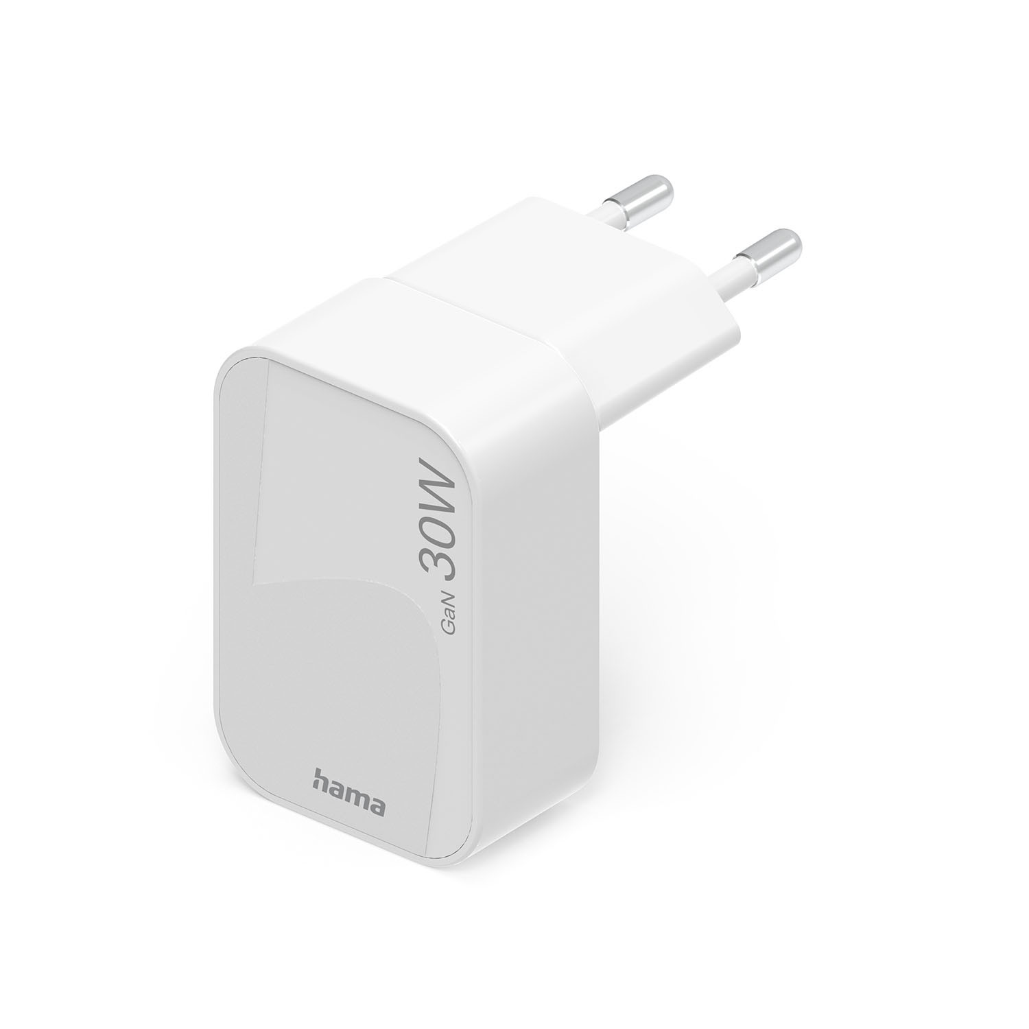 HAMA Fast Folding Mini Charger 1xUSB-C GaN PD 30W White
