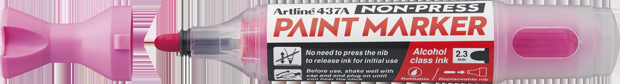 Artline Non-press paint marker 437A Pink