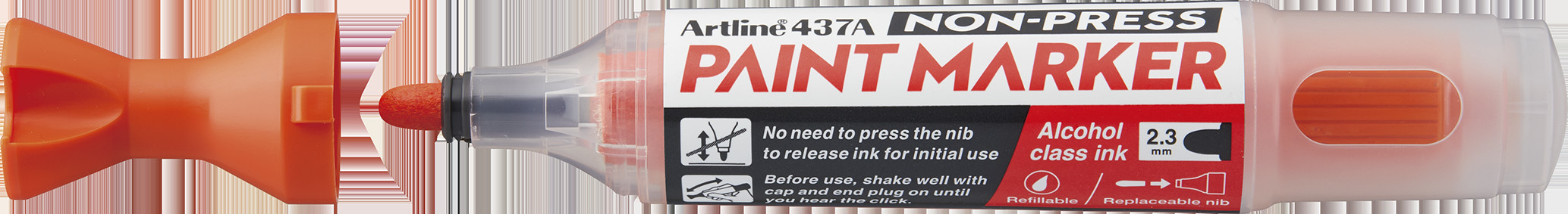 Artline Non-press paint marker 437A Orange