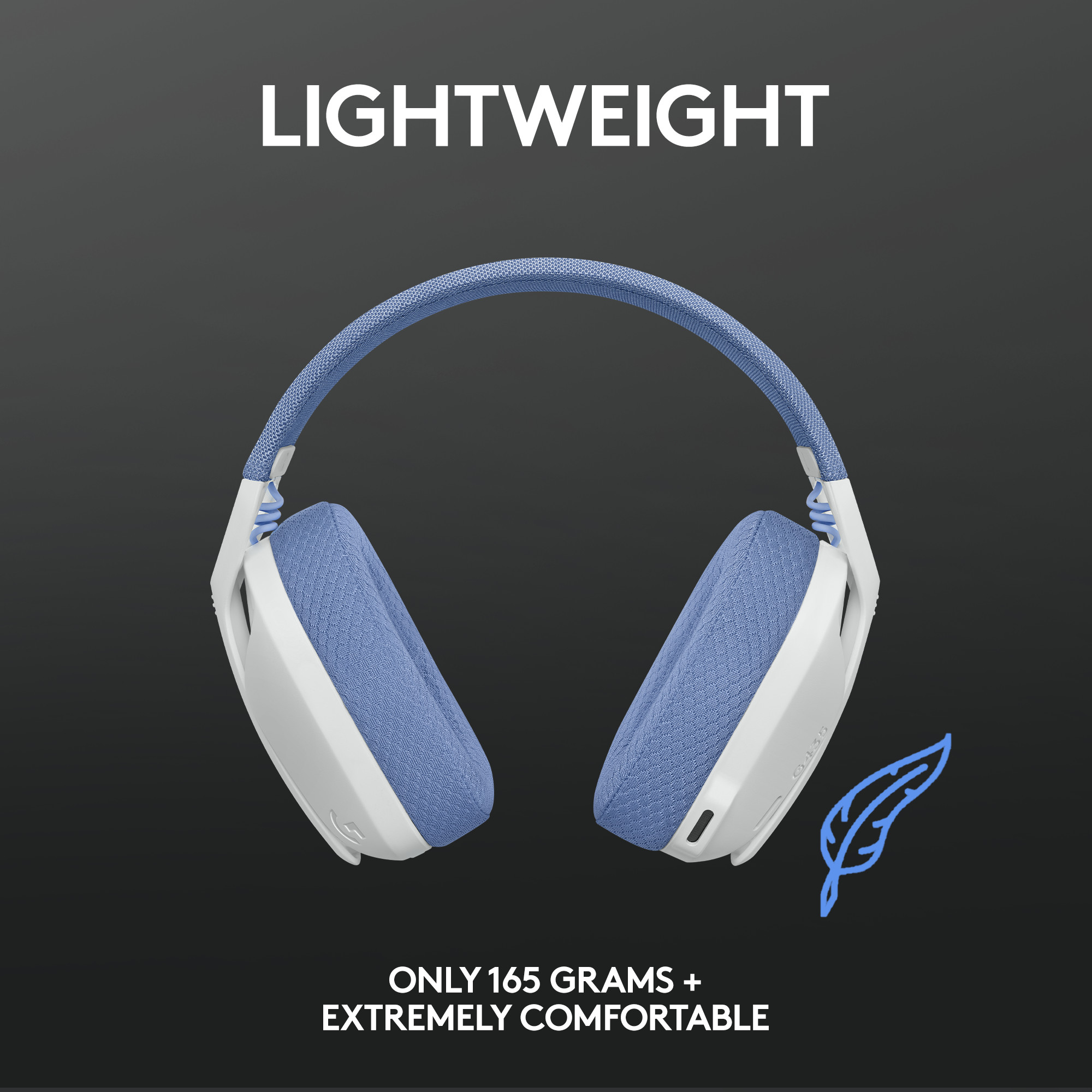 G435 LIGHTSPEED Wireless Gaming Headset, White