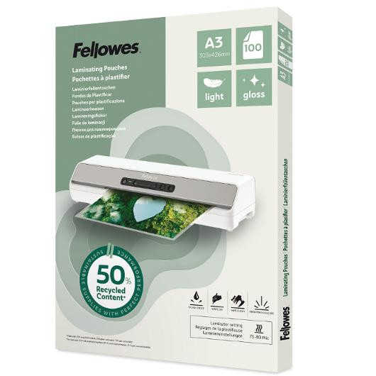 BildeLamineringslomme Fellowes A3 Gloss (100 stk)