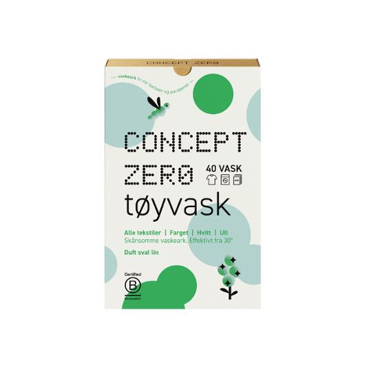 BildeTøyvask Concept Zero Ark M/Parfyme (40 stk)