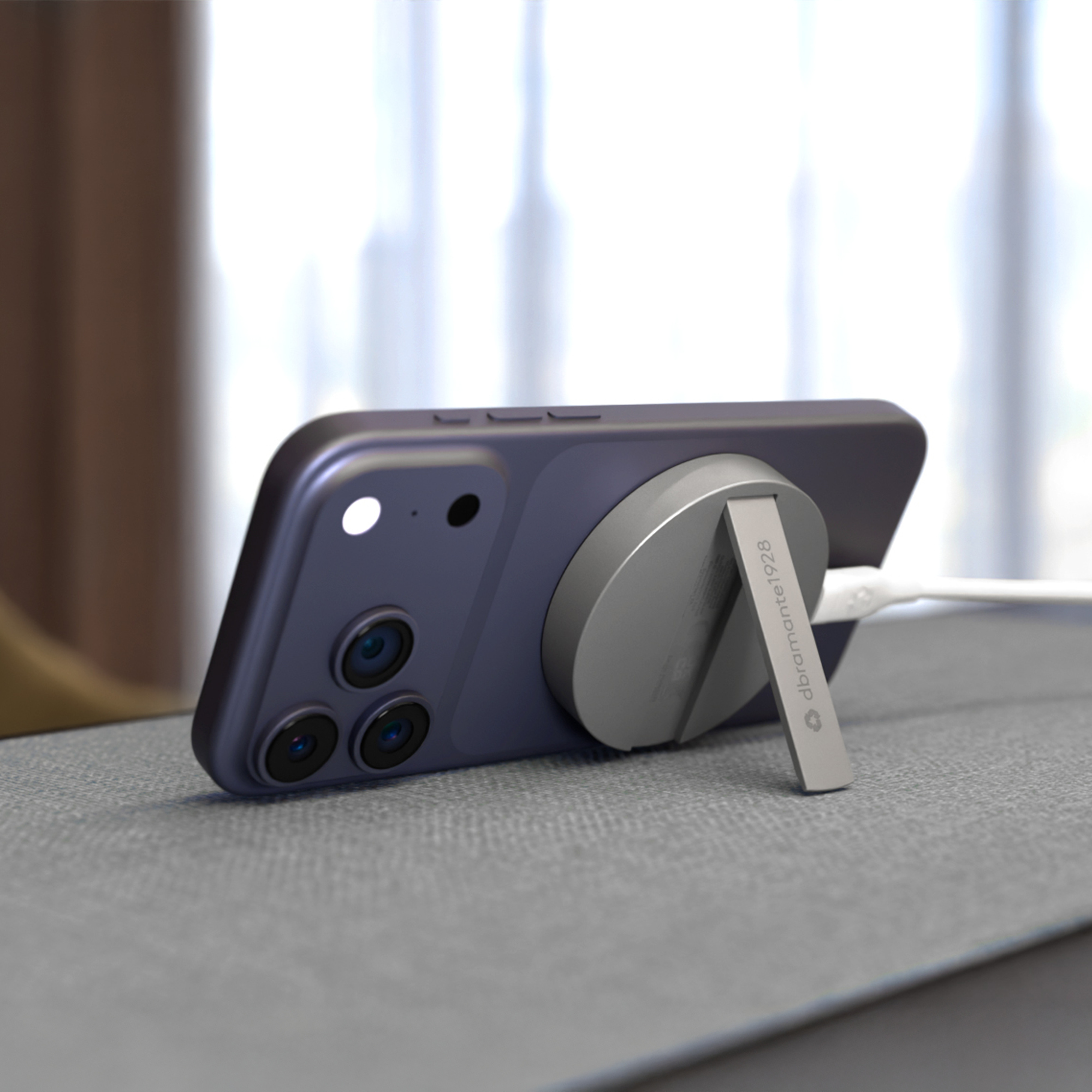 BildeWireless Magnetic Charger w/stand Qi2 25W ALU