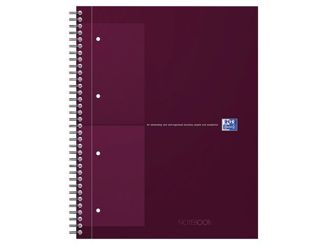 BildeNotatbok Oxford Int. A4+ Ruter Rød (5 stk)