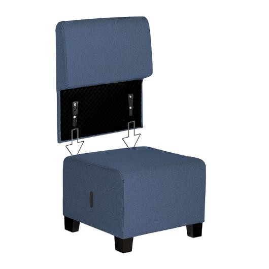 Modulsofa Hizia Sete M/Rygg Blå