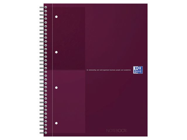 BildeNotatbok Oxford Int. A4+ Linjer Rød (5 stk)